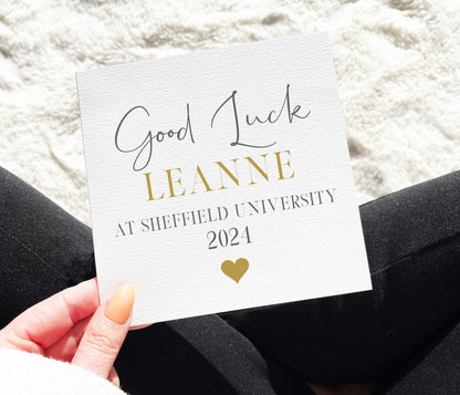 Good Luck At University Card