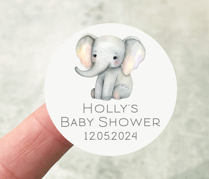 Elephant Baby Shower Stickers