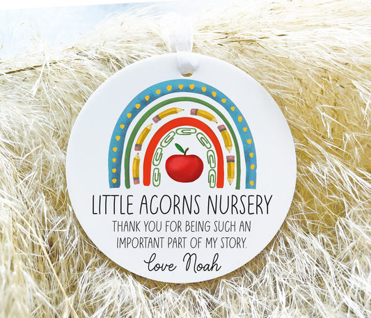 Teacher Rainbow Ornament
