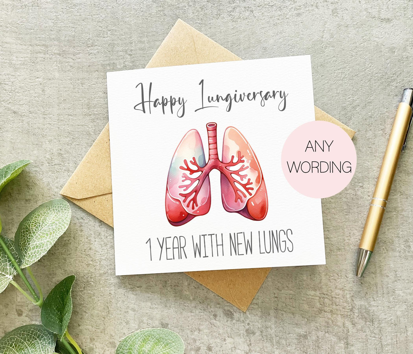Lungiversary Card