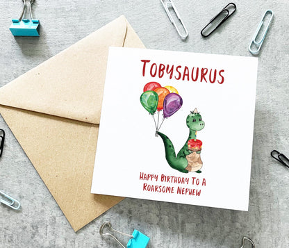 Roarsome Dinosaur Birthday Card