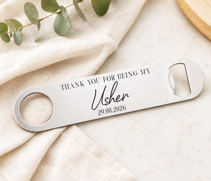 Groomsmen Gift, Best Man Gift, Groomsmen Bottle Opener, Bar Blade, Personalised Best Man Gift, Best Man Present, Usher Gift, Thank You Gift