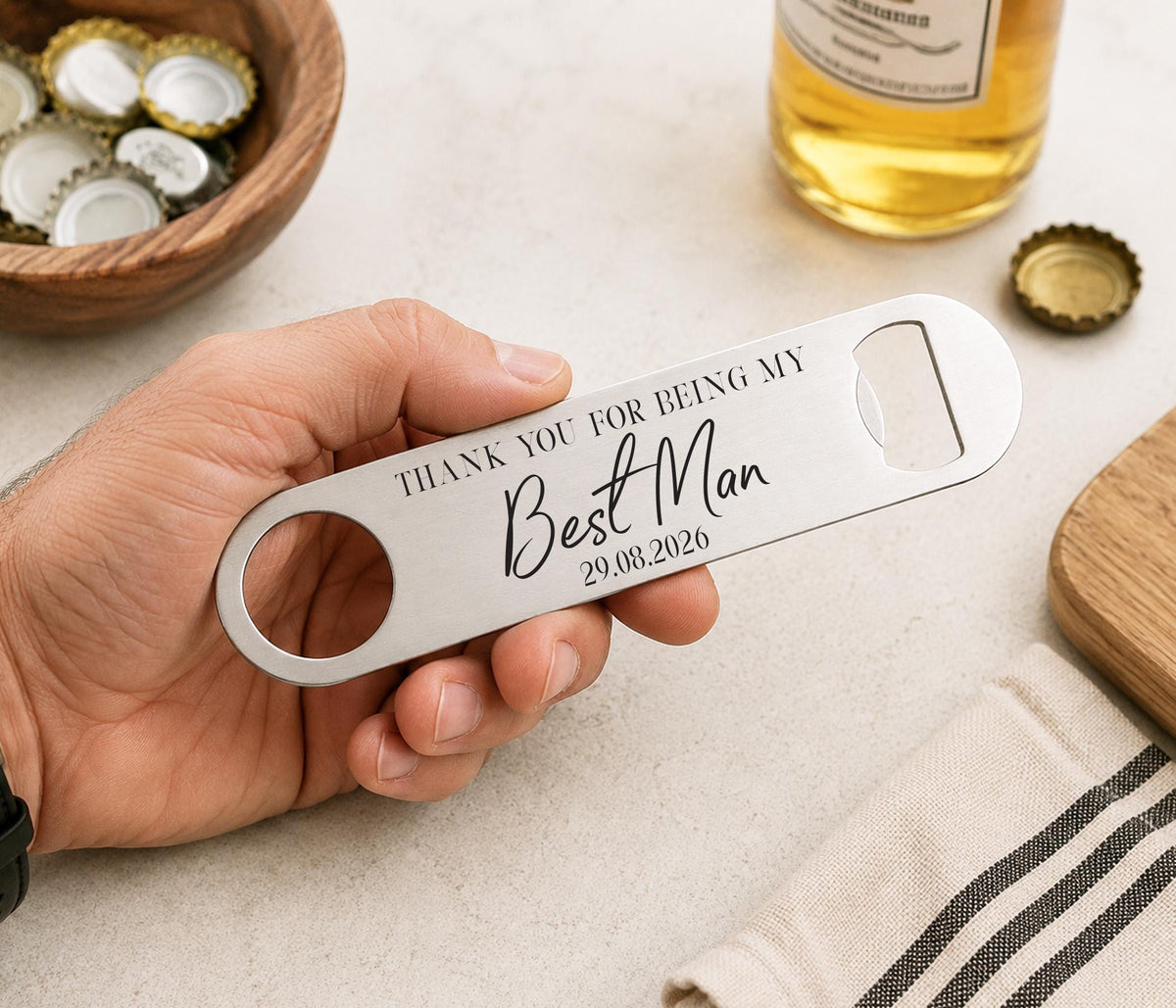 Groomsmen Gift, Best Man Gift, Groomsmen Bottle Opener, Bar Blade, Personalised Best Man Gift, Best Man Present, Usher Gift, Thank You Gift
