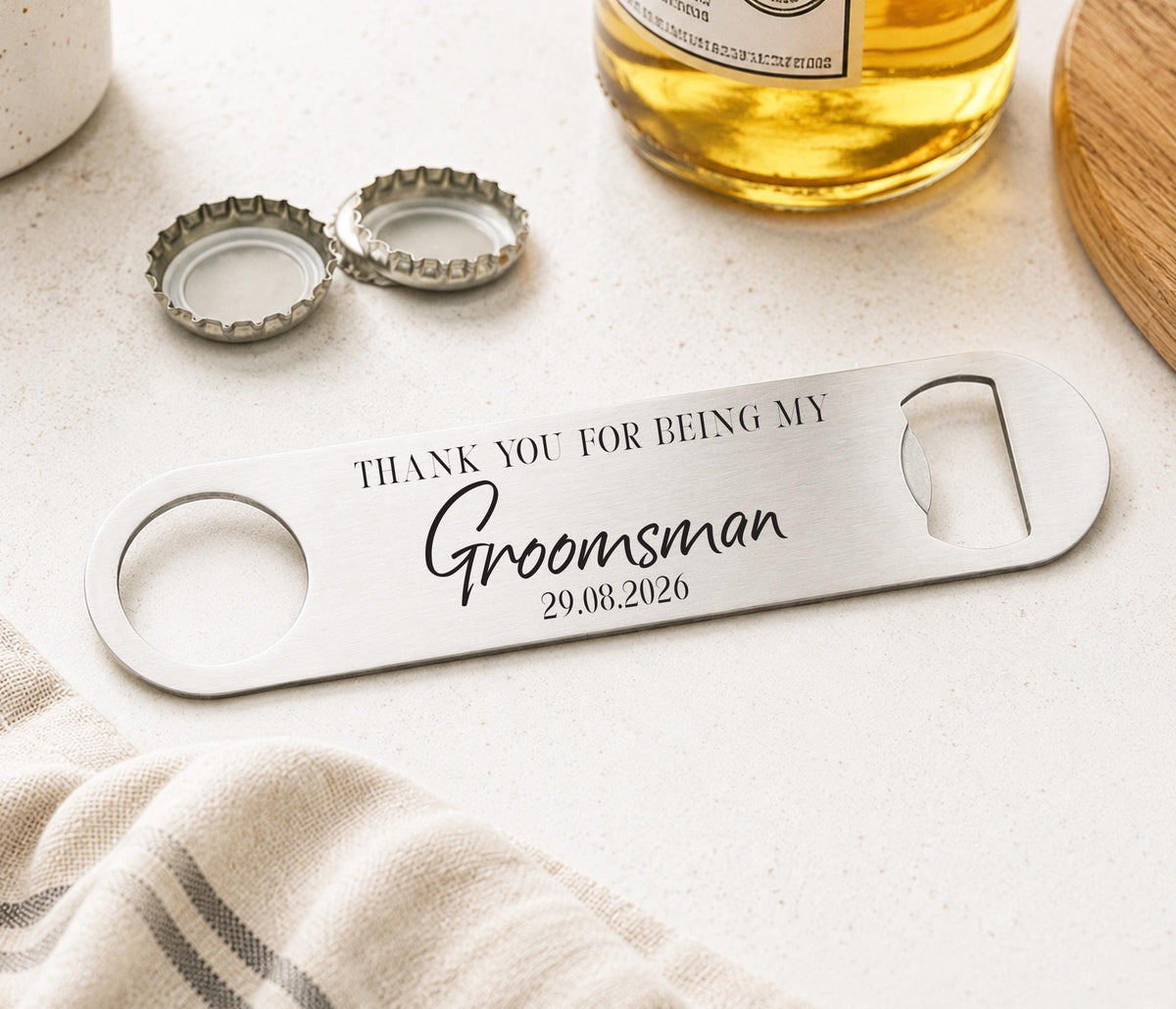 Groomsmen Gift, Best Man Gift, Groomsmen Bottle Opener, Bar Blade, Personalised Best Man Gift, Best Man Present, Usher Gift, Thank You Gift