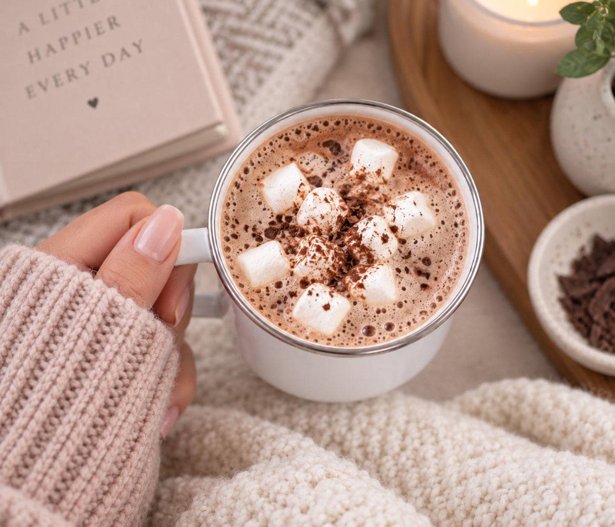 Starry Night Enamel Hot Chocolate Mug