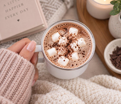 Starry Night Enamel Hot Chocolate Mug