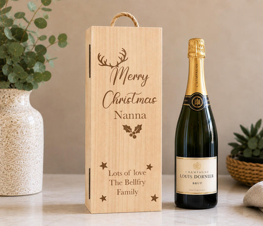 Christmas Champagne Bottle Box