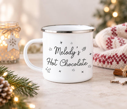 Starry Night Enamel Hot Chocolate Mug
