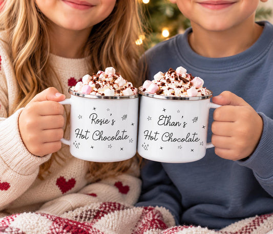 Starry Night Enamel Hot Chocolate Mug
